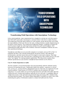 Transforming Field Operations with Smartphone Technology