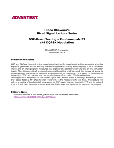 DSP-Based Testing – Fundamentals 53  n 4 DQPSK Modulation