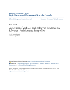Awareness of Web 2 0 Technology in the Academic Libraries of Islamabad
