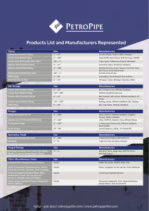 Product Profile Petropipe 