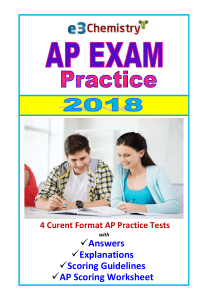 AP Chemistry ExamPractice Questions