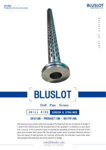 Drill Pipe Screen Strainer Manufacturer - Bluslot Filter