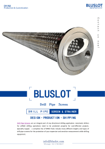 Perforated Type Drill Pipe Screen Manufacturer - Bluslot