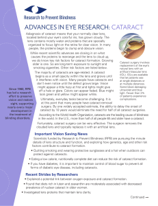 cataract facts