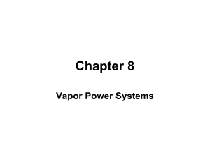 Chapter 8 Vapor Power Systems