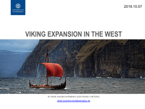 2019.10.07 – Viking expansion in the West