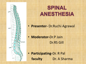 spinal anaesthesia