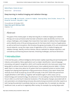 Deep Learning in Imaging-Sahiner