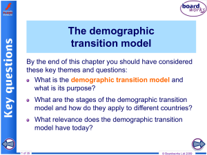 1. The Demographic Transition Model