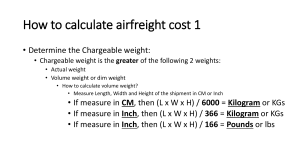 Airfreight cost (1)