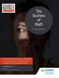 The Duchess of Malfi sample pages