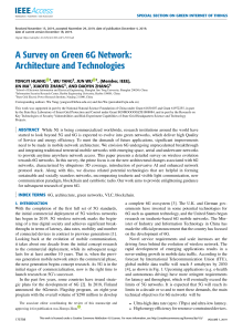 A Survey on Green 6G Network Architecture and Technologies