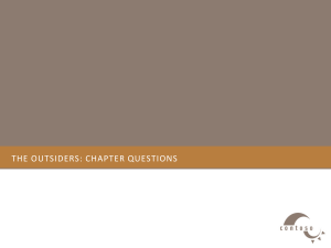 The Outsiders chapter by chapter questions