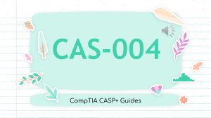CompTIA CASP+ CAS-004 Exam Preparation Guides