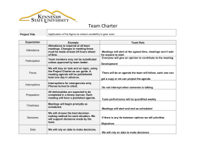 Team charter