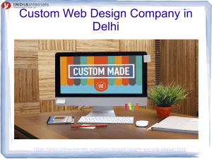 Custom Web Design Company in Delhi