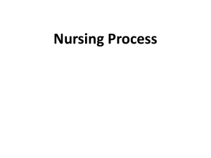 1. The Nursing Process