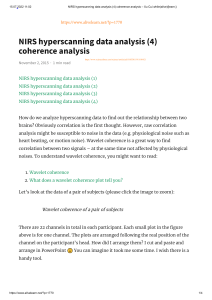 NIRS hyperscanning data analysis (4) coherence analysis – Xu Cui while(alive){learn;}