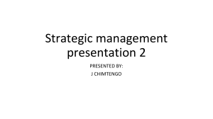 Strategic management presentation 2