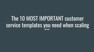 The 10 Most Important CS Templates