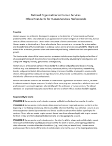 NOHS Ethical Guidelines