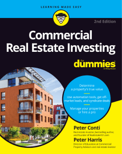 Peter Conti  Peter Harris - Commercial Real Estate Investing For Dummies-John Wiley & Sons (2022)