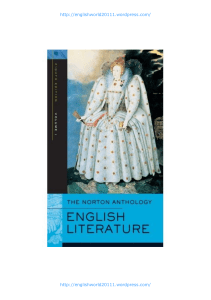 Norton Anthology of English literature
