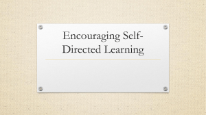 Encouraging Self-Directed Learning