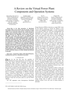 A review on the virtual power plant Components and operation systems