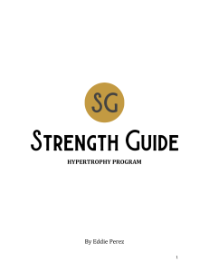 Hypertrophy Program Overview