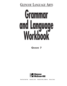 Grammar and Language Workbook