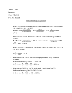 CHM1032-Critical Thinking Assignment 8