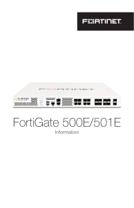 FortiGate 500E-501E Supplement