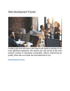 Web Development Toronto