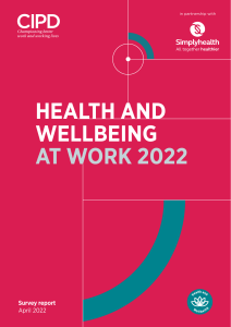 Health and wellbeing at work - Report-2022