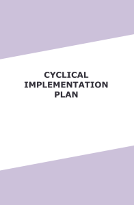 Cyclical Plan - for