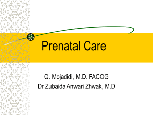 Prenatal care1