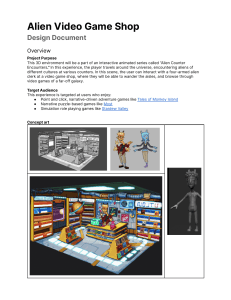 Design Document - Alien Video Game Shop