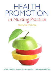 Health Promotion in Nursing Practice (Nola J. Pender, Carolyn L. Murdaugh etc.) (z-lib.org)
