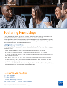 2022 Fostering Friendships