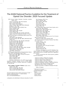 The ASAM National Practice Guideline for the.1 (1)