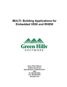 greenhills v800 compiler