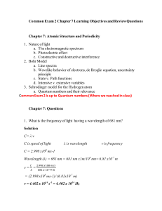 Answer Key Common Exam 2 Chapter 7 Learning Objectives and Review Question-1