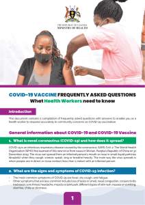 COVID-19 vaccine - FAQs - for Health workers - A5 booklet - final - March 2021