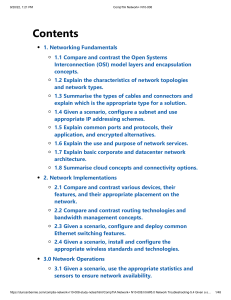 CompTIA Network+ N10-008 Notes