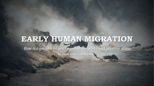 Early Human Migration 1.5