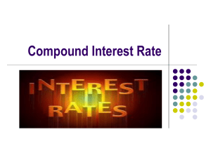 Compound interest rate