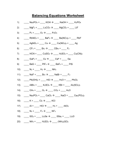 Balancing Equations Worksheet 31