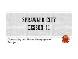 Sprawled City; Lesson 11