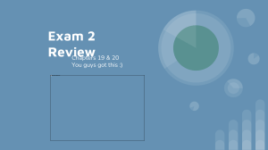 OB  Exam 2 Review (Chapters 19 & 20)